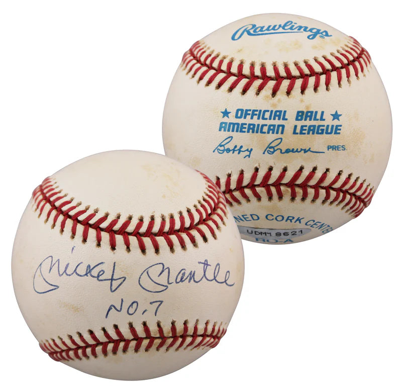 Mickey Mantle Signed Major League Baseball with UDM COA
